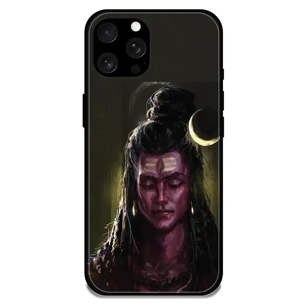 'Lord Shiva - Glossy Metal Silicone Case For Apple iPhone 15 Pro Max