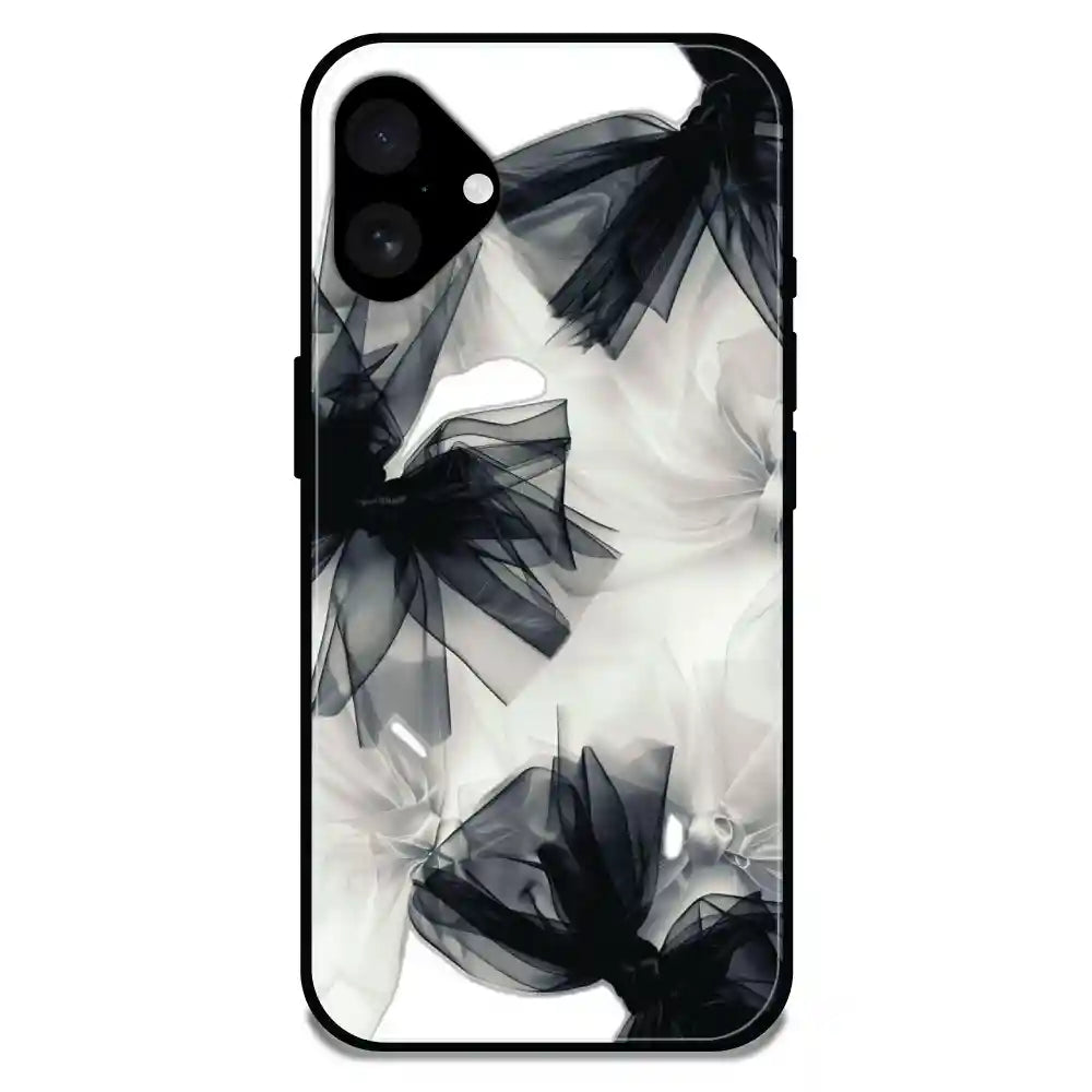 'Satin Bows - Glossy Metal Silicone Case For Apple iPhone 16