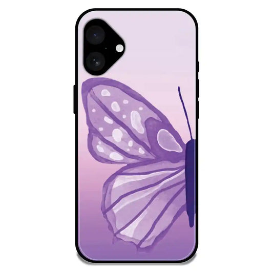 'Butterfly Art - Glossy Metal Silicone Case For Apple iPhone 16