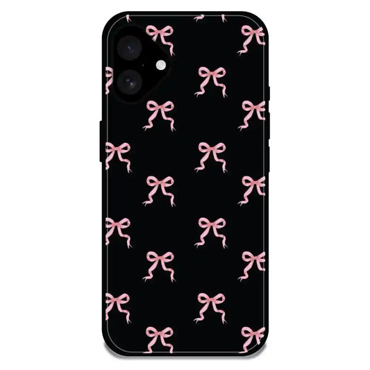 'Bow Family - Glossy Metal Silicone Case For Apple iPhone 16