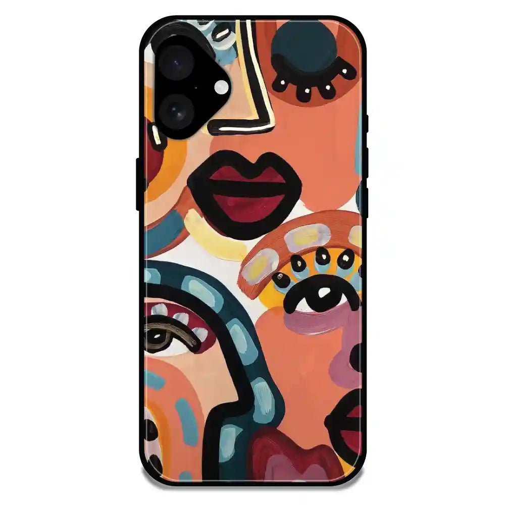 'Stop & Stare - Glossy Metal Silicone Case For Apple iPhone 16