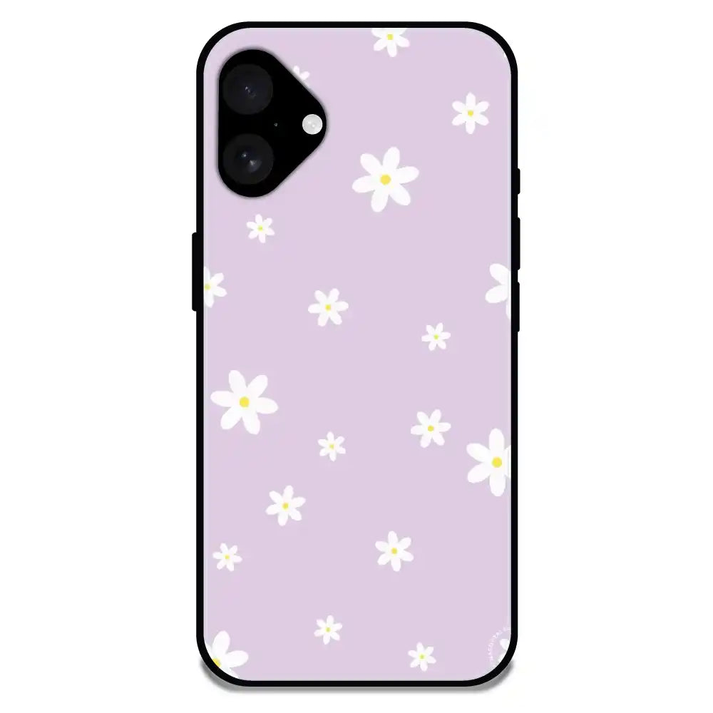 'Lilies - Glossy Metal Silicone Case For Apple iPhone 16