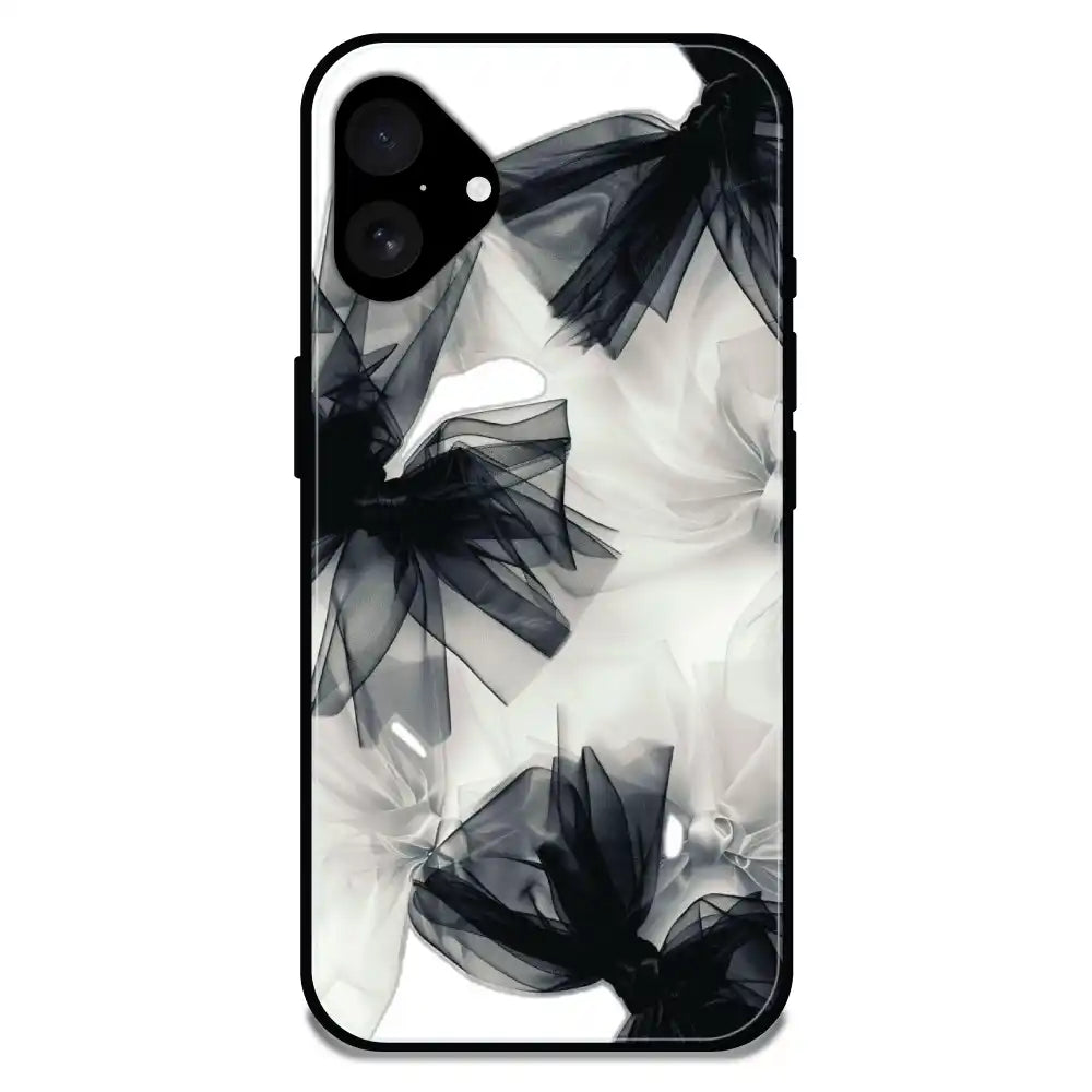 'Satin Bows - Glossy Metal Silicone Case For Apple iPhone 16 Plus
