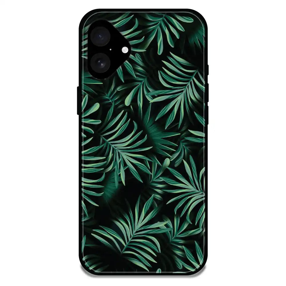 'Ferns - Glossy Metal Silicone Case For Apple iPhone 16 Plus