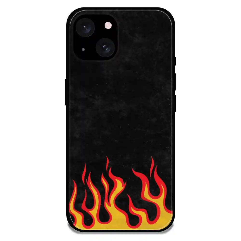 'Low Flames - Glossy Metal Silicone Case For Apple iPhone 16 Plus
