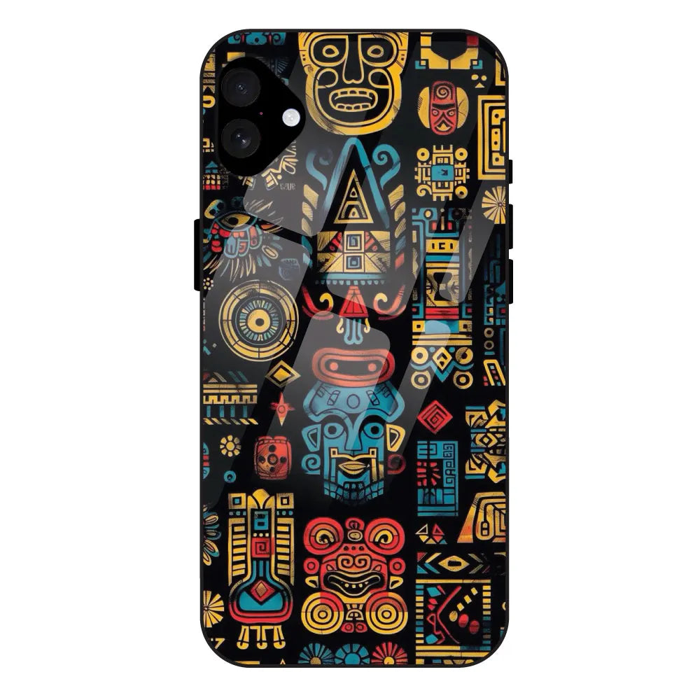 Crepe Pattern - Glossy Metal Silicone Case For Apple iPhone 16 Plus