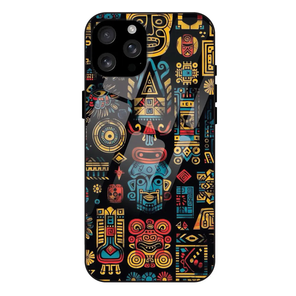 'Crepe Pattern - Glossy Metal Silicone Case For Apple iPhone 16 Pro Max