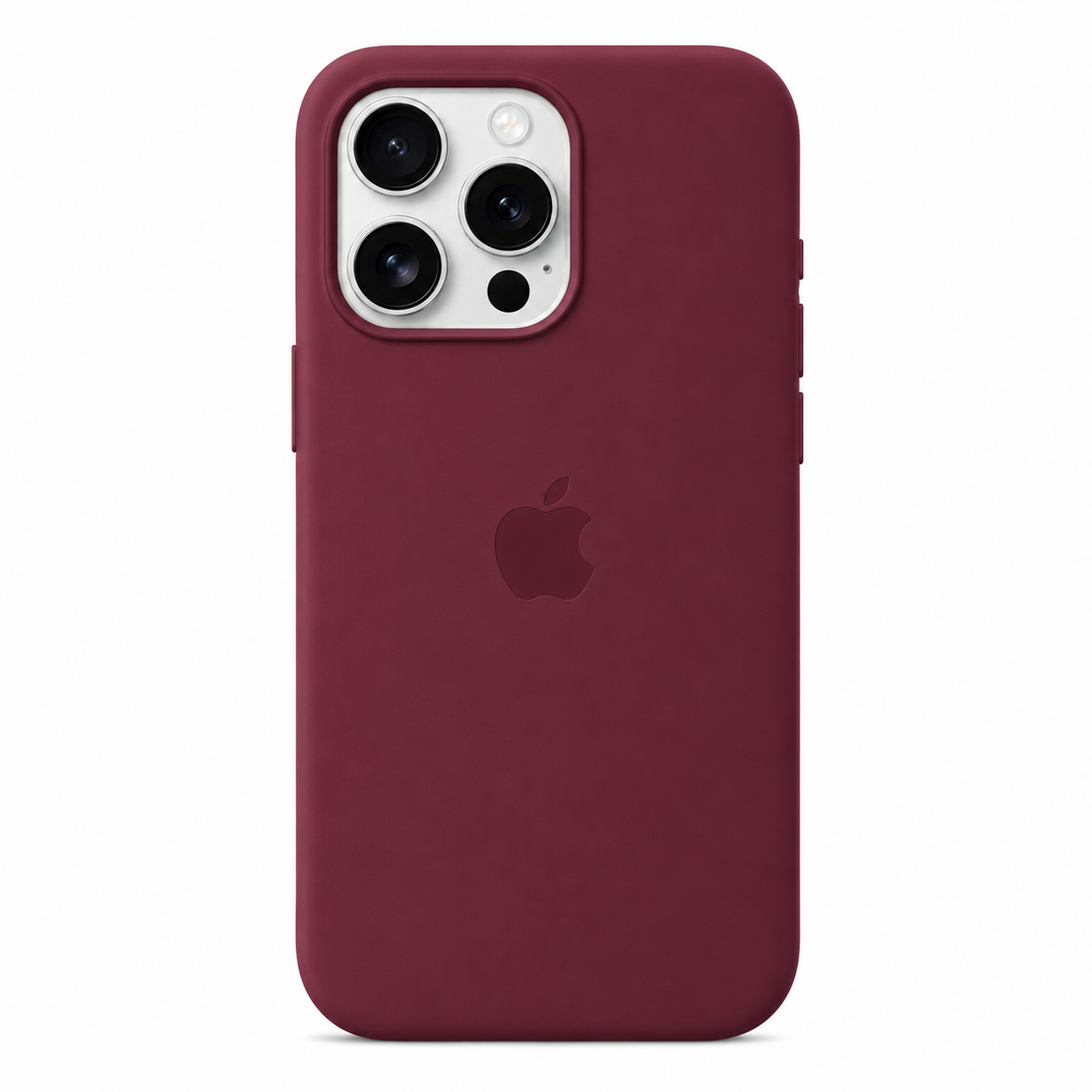 Maroon Liquid Silicone Case For Apple iPhone Models