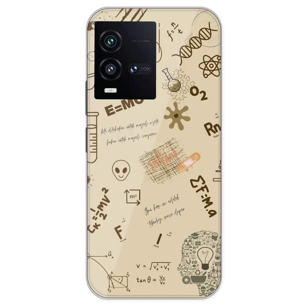 Physics Collage - Printed Silicone Case For IQOO 10
