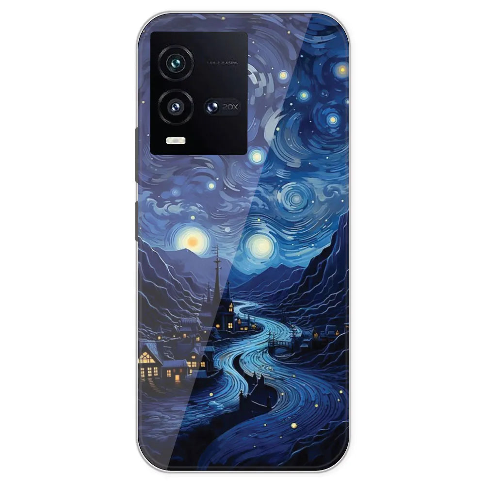 The Starry Night - Printed Silicone Case For IQOO 10