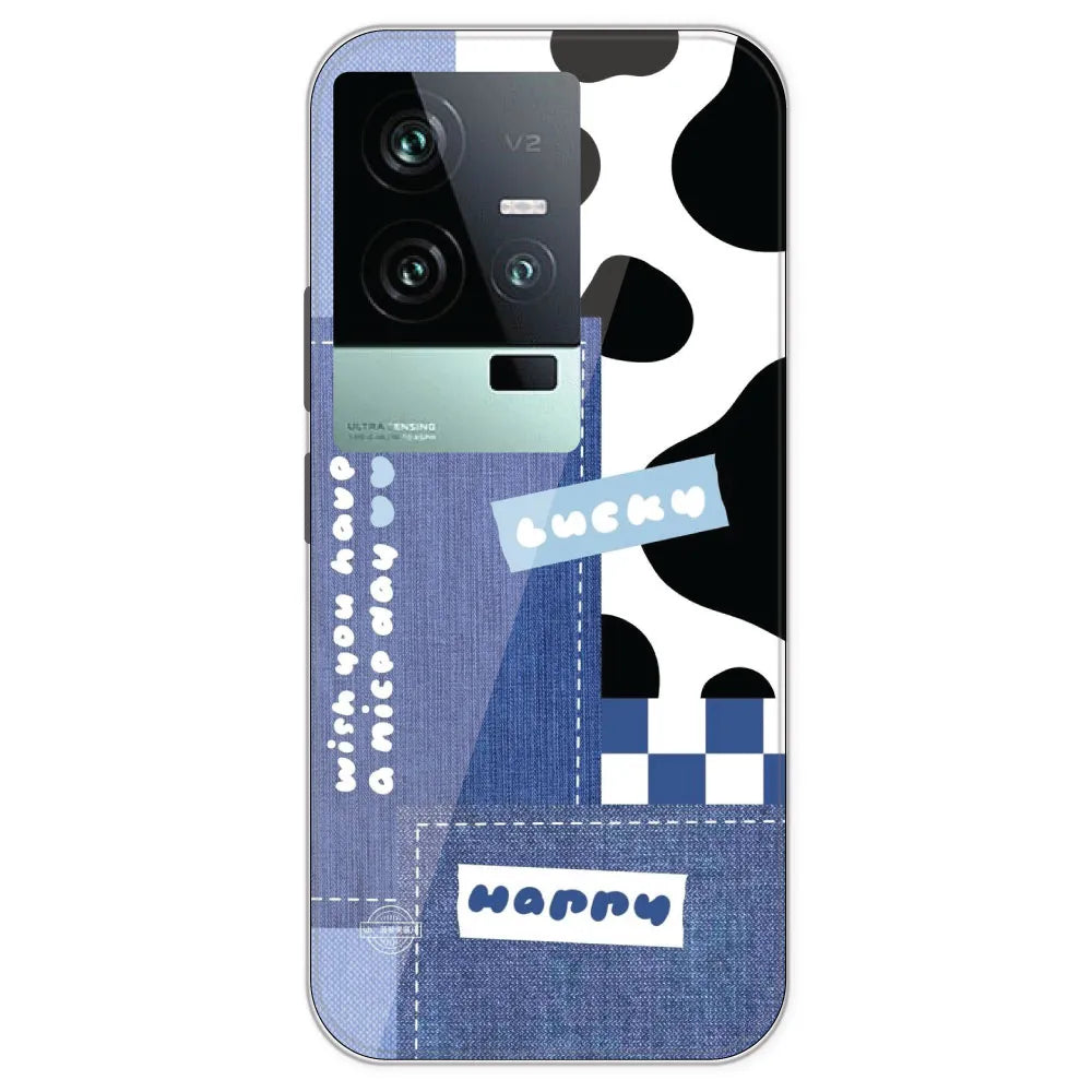 Cow Print Collage - Printed Silicone Case For IQOO 11