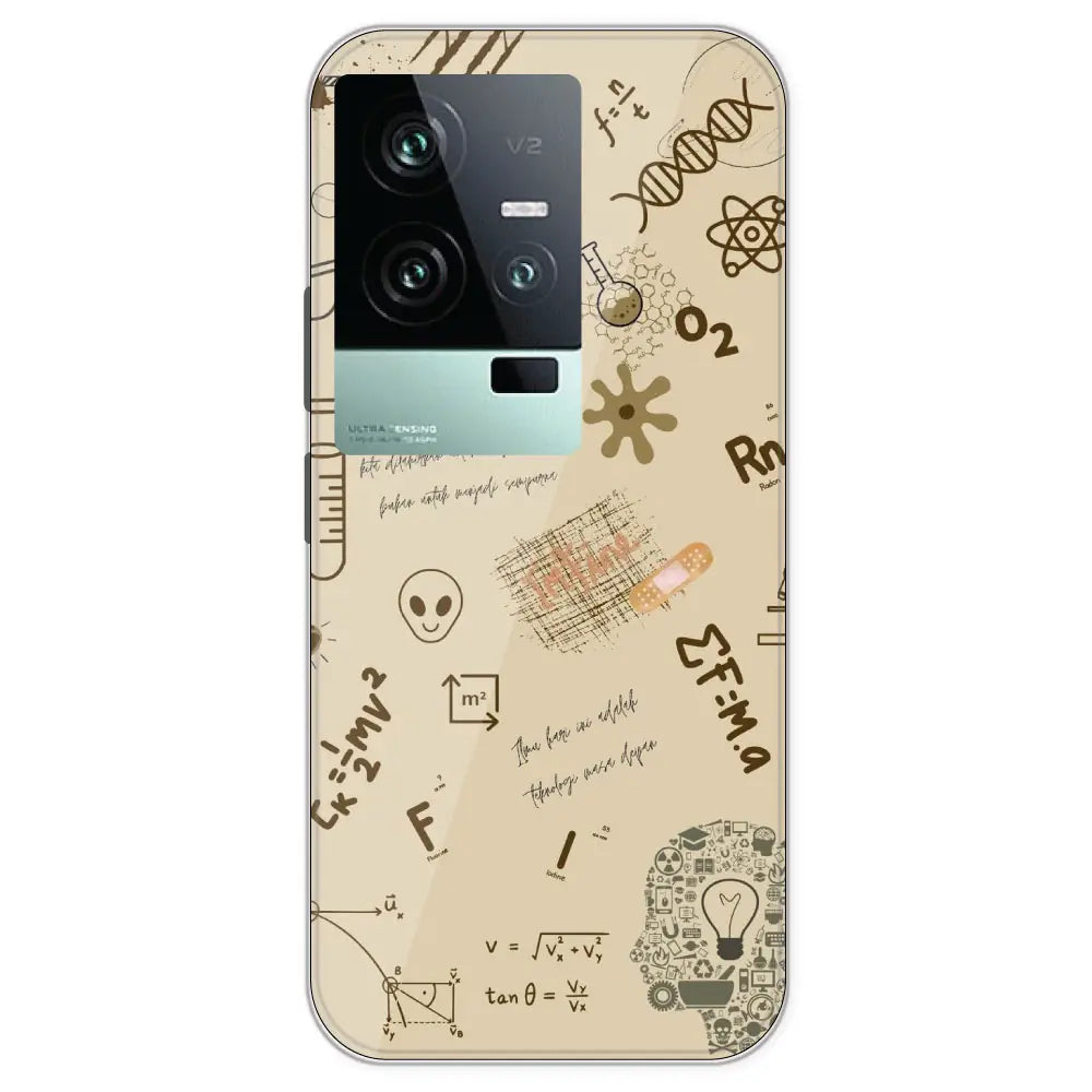 Physics Collage - Printed Silicone Case For IQOO 11
