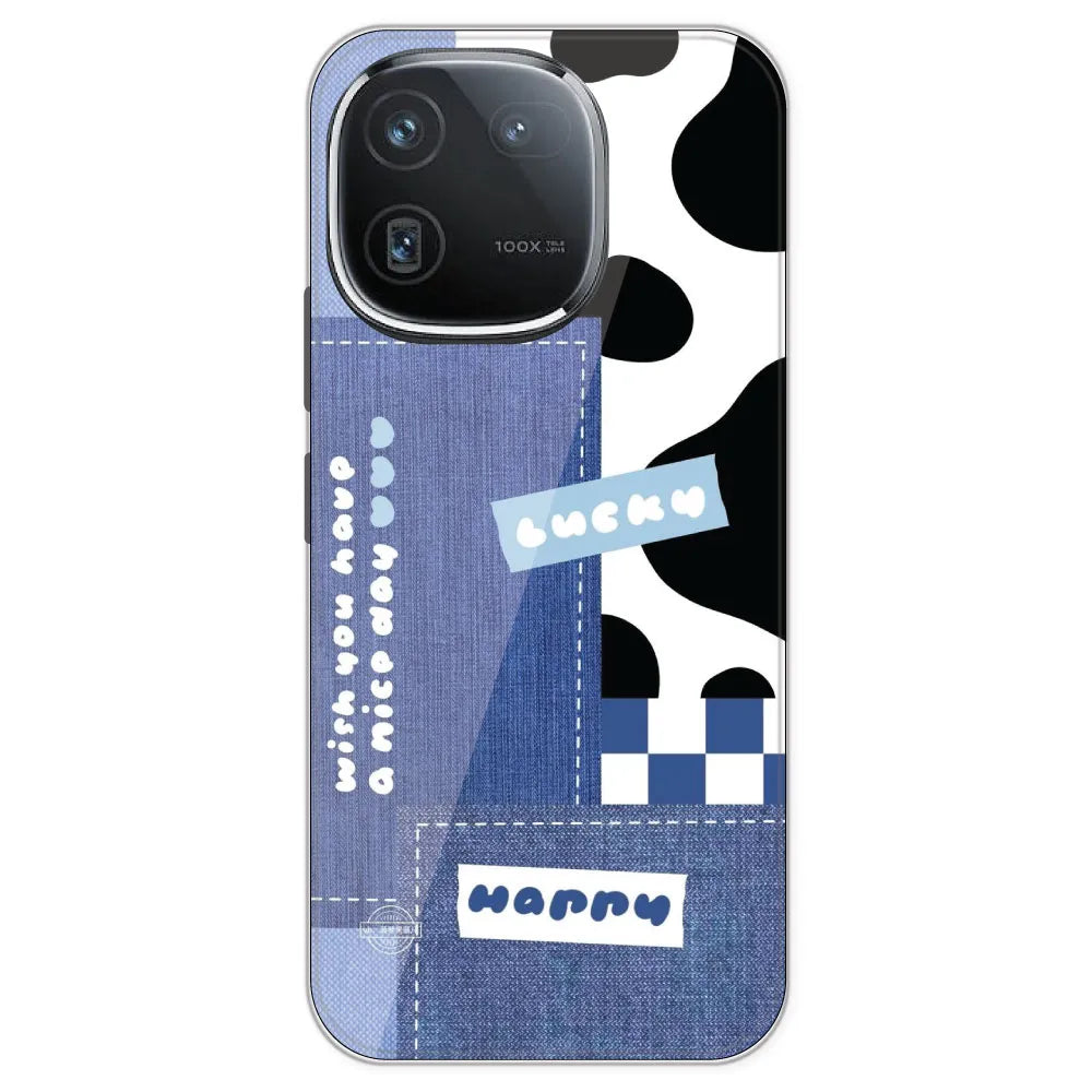 Cow Print Collage - Printed Silicone Case For IQOO 12