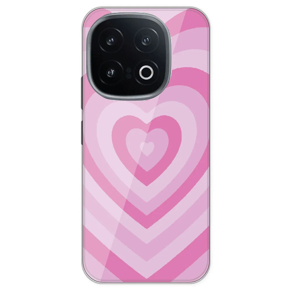 Pink Hearts - Printed Silicone Case For IQOO 13