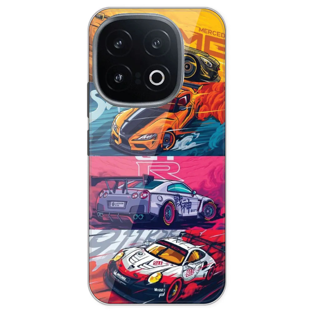Sports Cars - Printed Silicone Case For IQOO 13