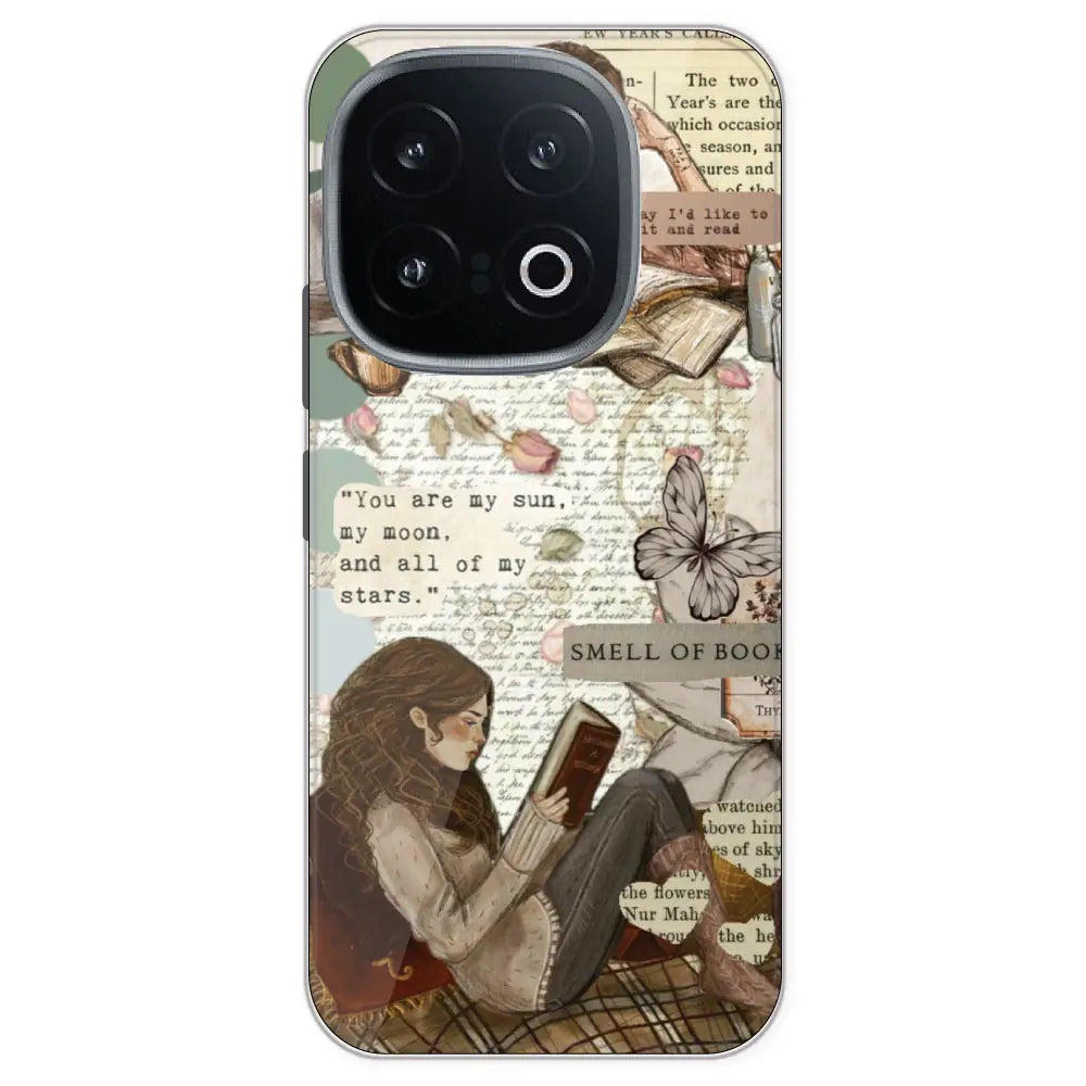 Book Collage - Printed Silicone Case For IQOO 13