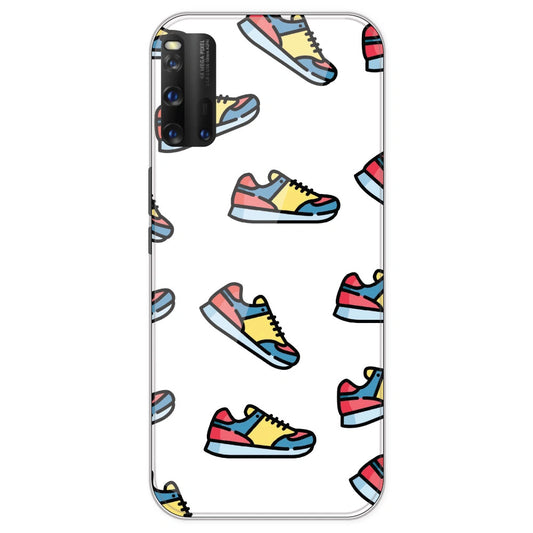 Sneakers - Clear Printed Silicone Case For IQOO 3