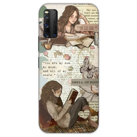 Book Collage - Printed Silicone Case For IQOO 3
