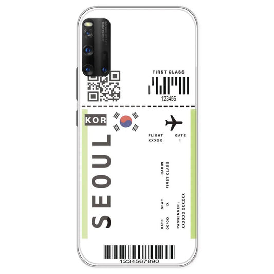 Seoul Ticket - Clear Printed Silicone Case For IQOO 3