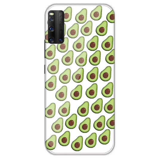 Avocado - Clear Printed Silicone Case For IQOO 3