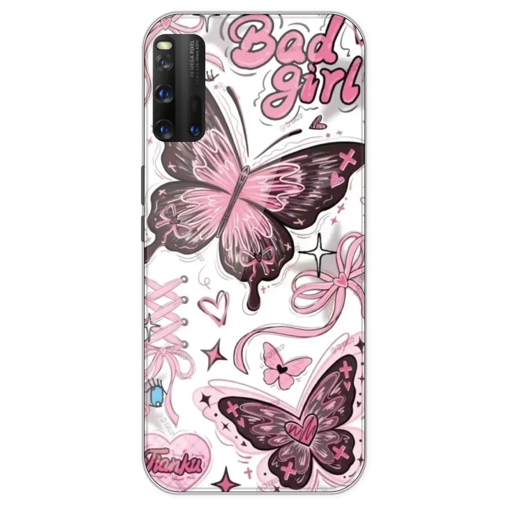 Bad Girl Butterfly - Printed Silicone Case For IQOO 3