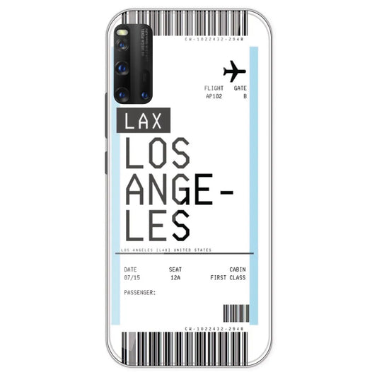 Los Angeles Ticket - Clear Printed Silicone Case For IQOO 3
