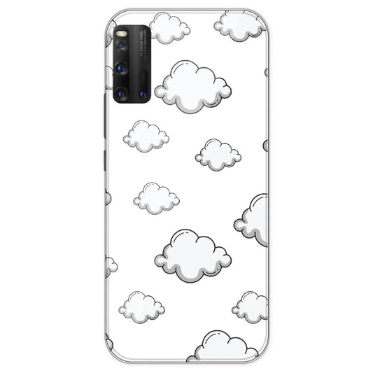 Clouds - Clear Printed Silicone Case For IQOO 3