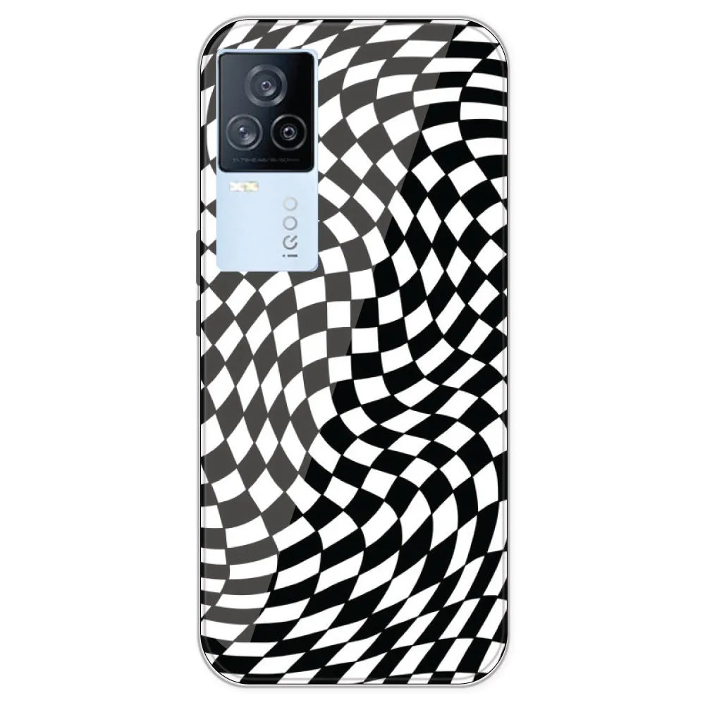 Checks - Printed Silicone Case For IQOO 7 Legend