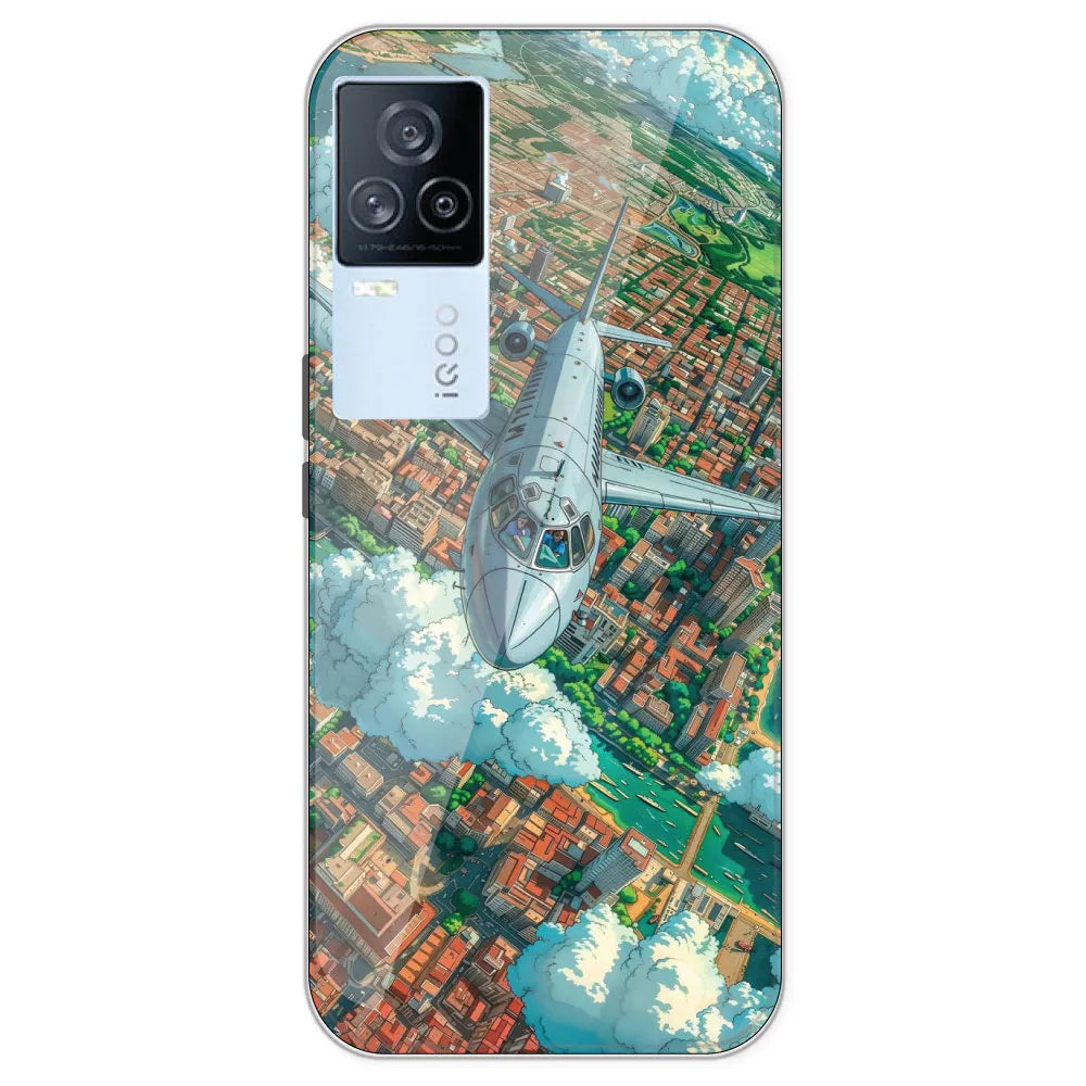 Flying Over City - Printed Silicone Case For IQOO 7 Legend
