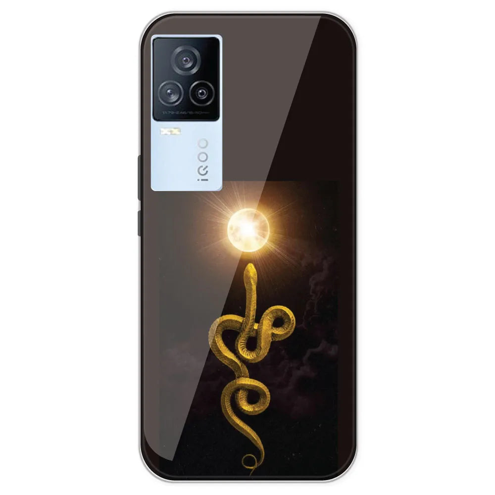 Golden Serpent - Printed Silicone Case For IQOO 7 Legend