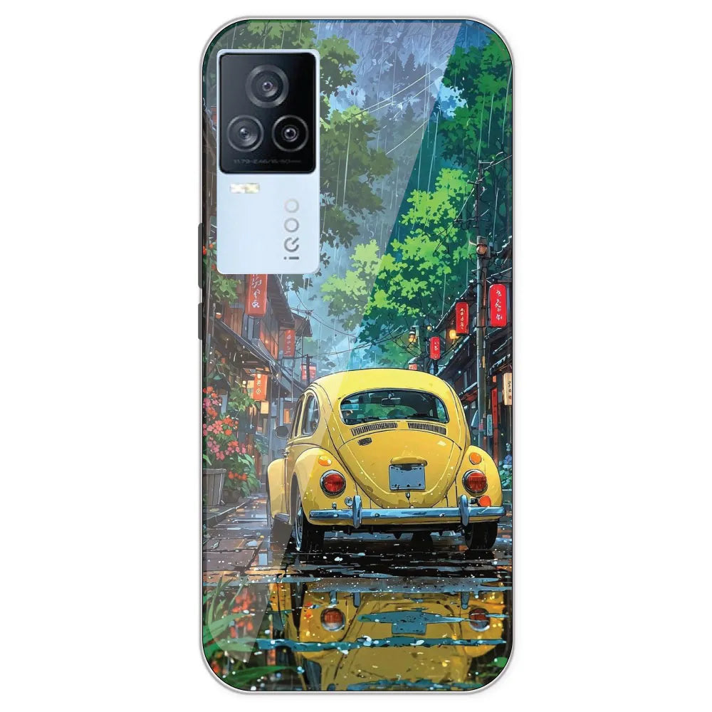 Yellow Bettle - Printed Silicone Case For IQOO 7 Legend