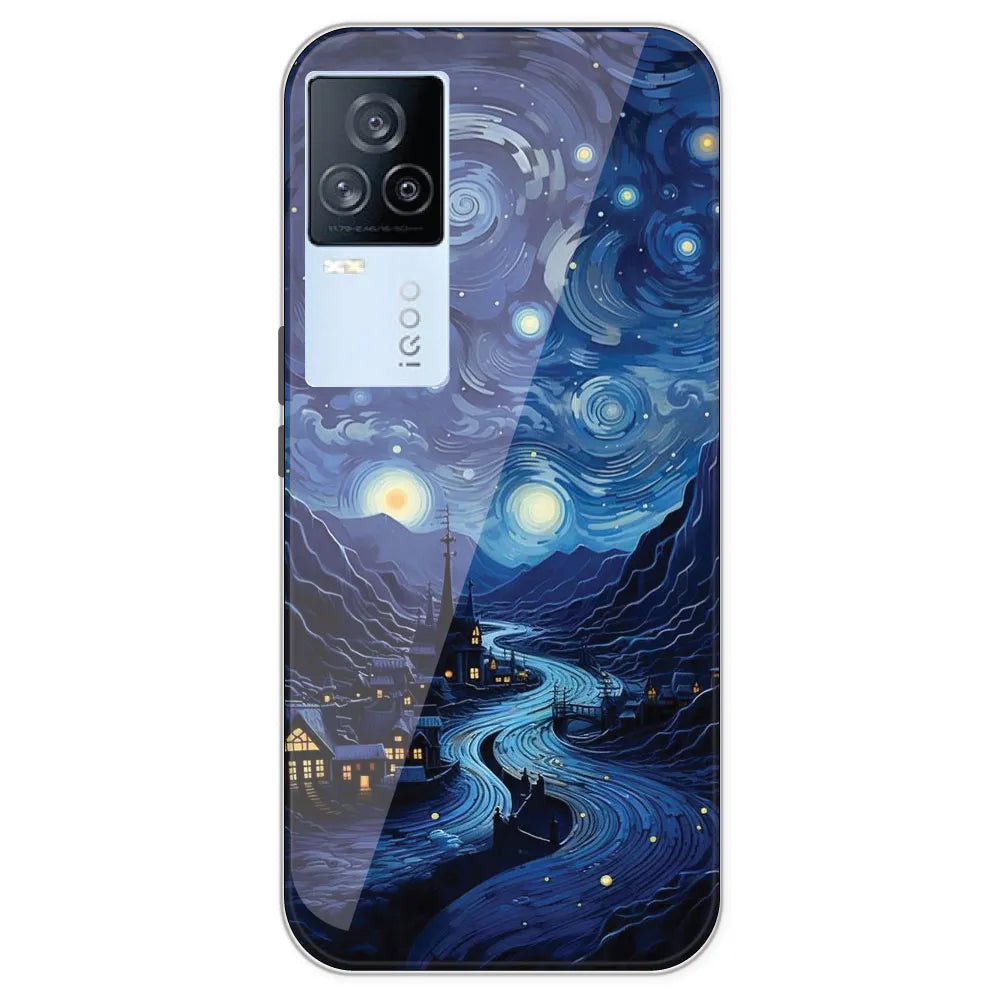 The Starry Night - Printed Silicone Case For IQOO 7 Legend