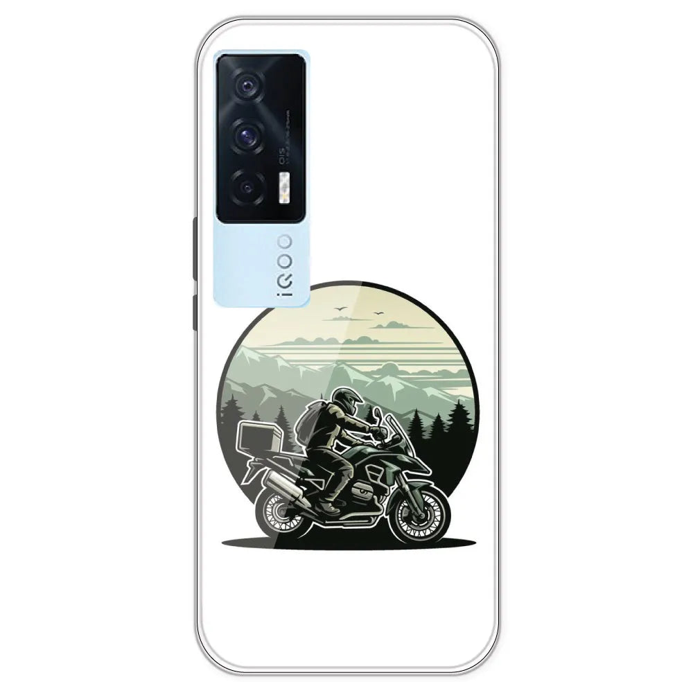 Biker - Printed Silicone Case For IQOO 7