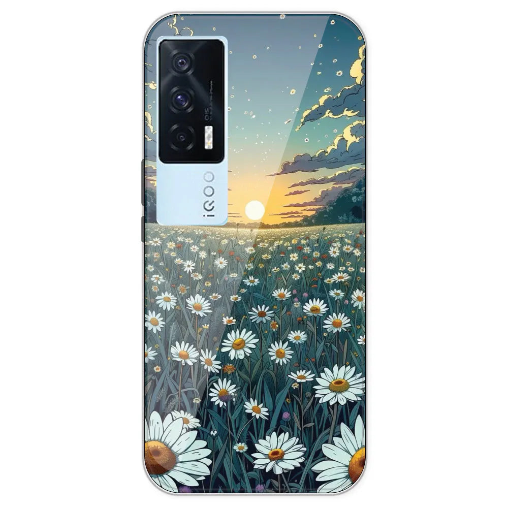 Daisy Sunset - Printed Silicone Case For IQOO 7