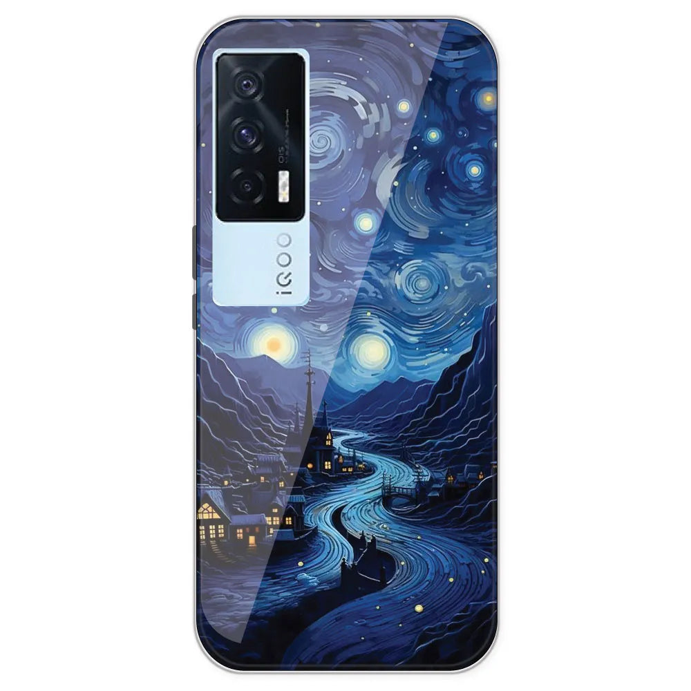 The Starry Night - Printed Silicone Case For IQOO 7