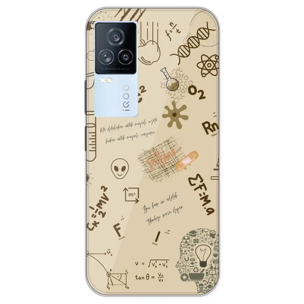 Physics Collage - Printed Silicone Case For IQOO 7 Legend