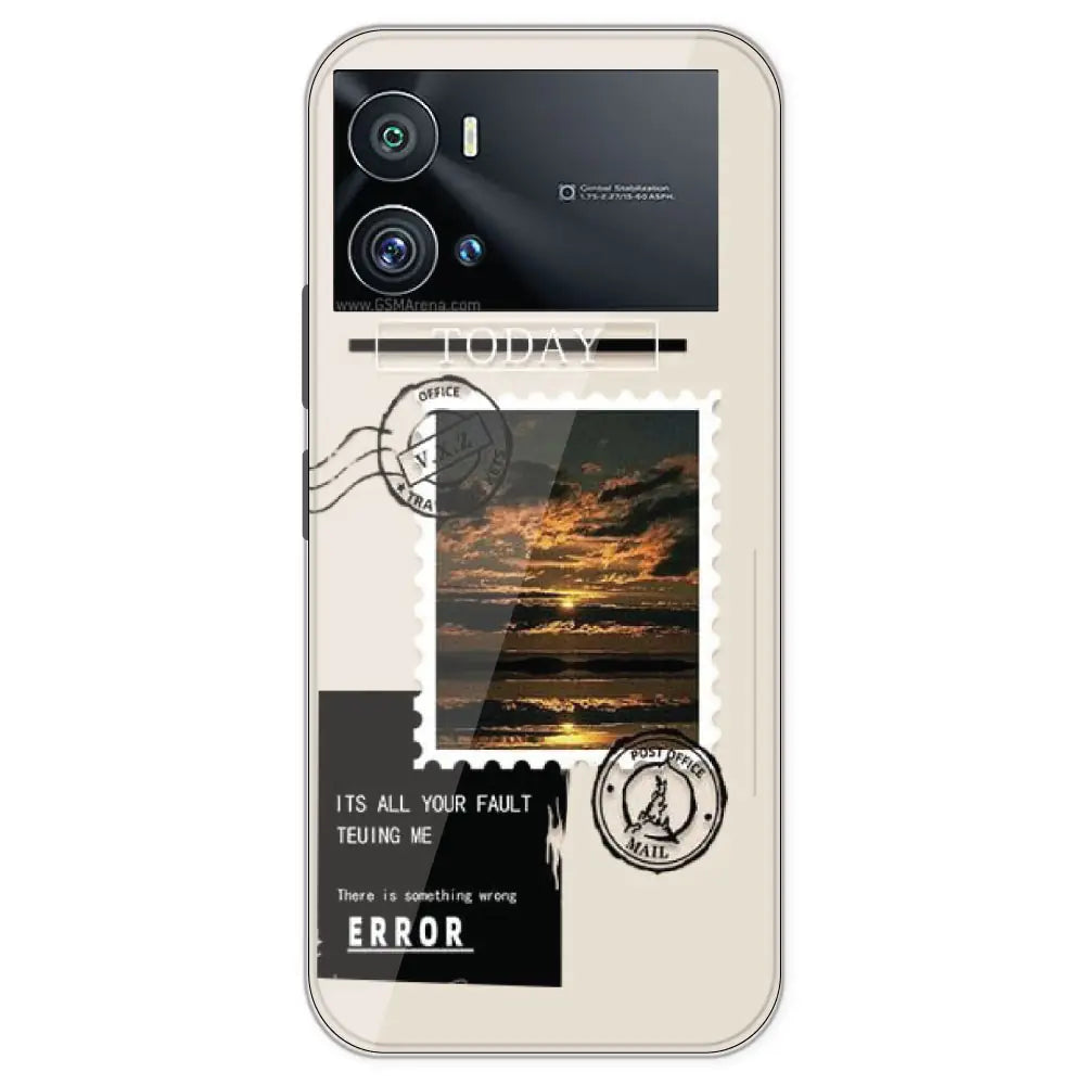 Post Card - Printed Silicone Case For IQOO 9 Pro