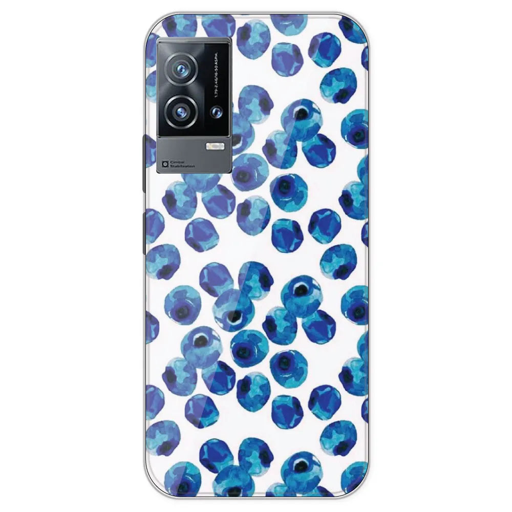 Blueberries - Printed Silicone Case For IQOO 9