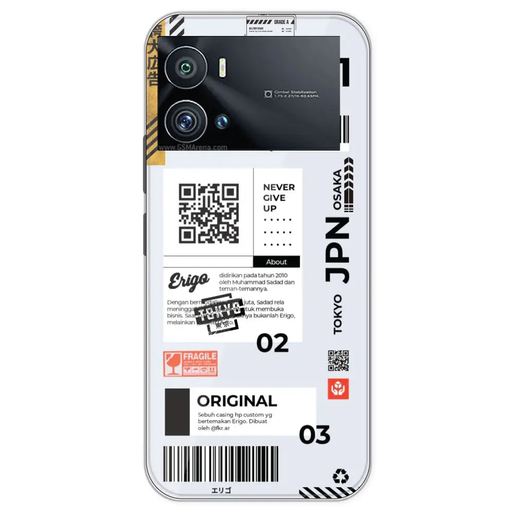 Barcode Labels - Printed Silicone Case For IQOO 9 Pro