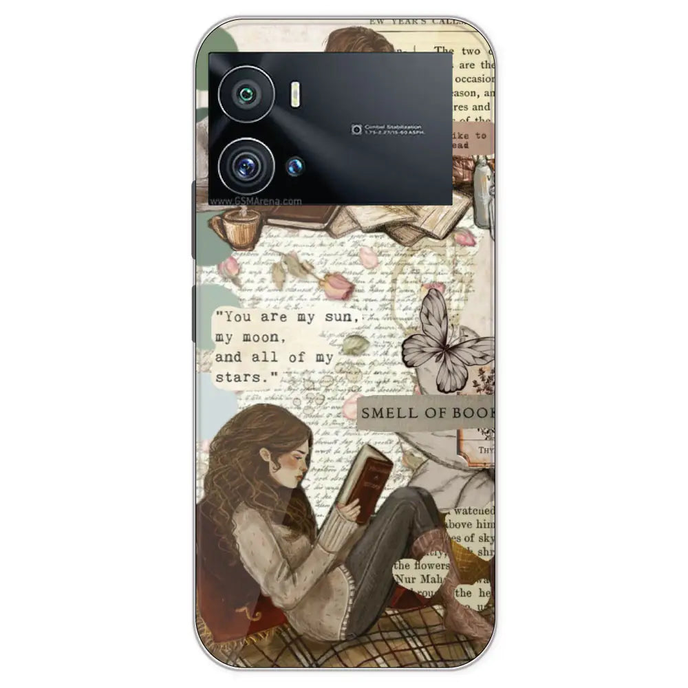 Book Collage - Printed Silicone Case For IQOO 9 Pro