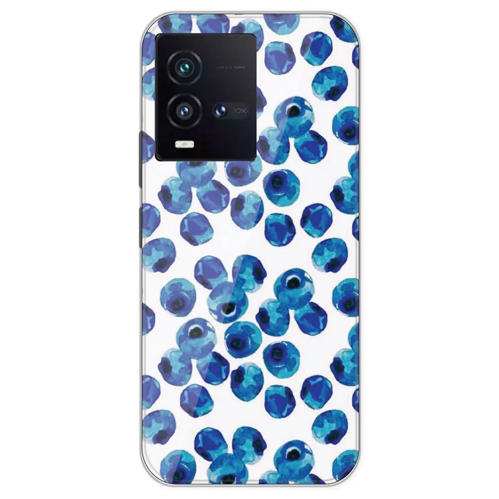 Blueberries - Printed Silicone Case For IQOO 9SE