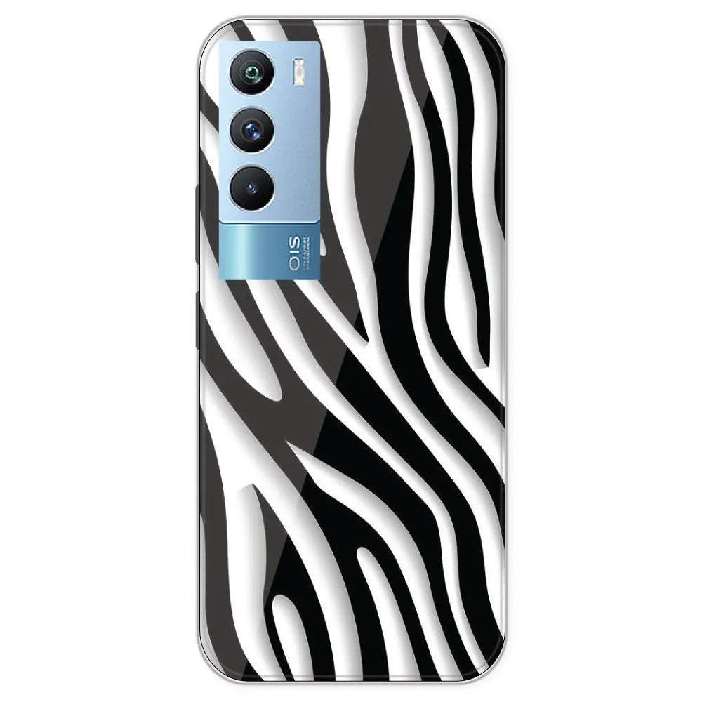 Zebra Print - Printed Silicone Case For IQOO 9T