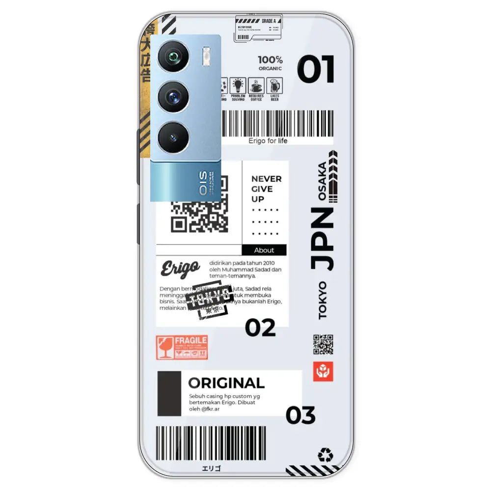 Barcode Labels - Printed Silicone Case For IQOO 9T