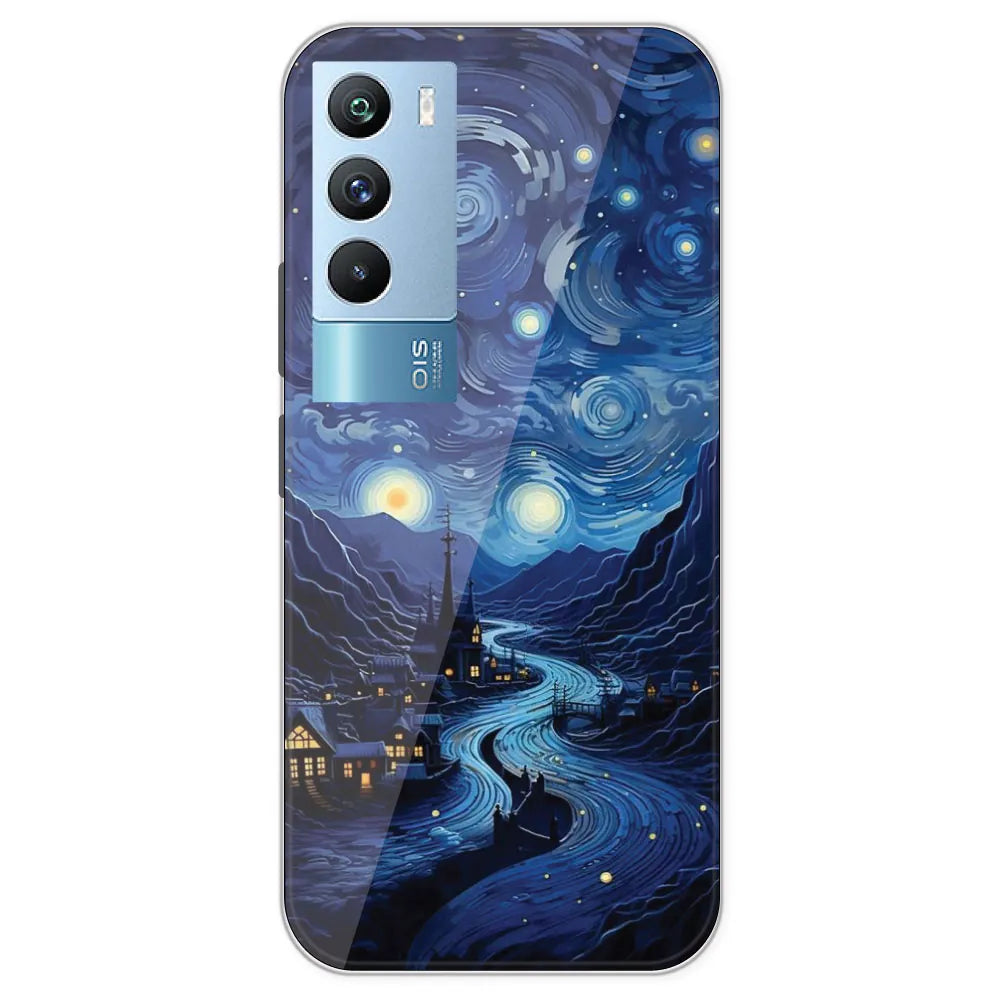 The Starry Night - Printed Silicone Case For IQOO 9T