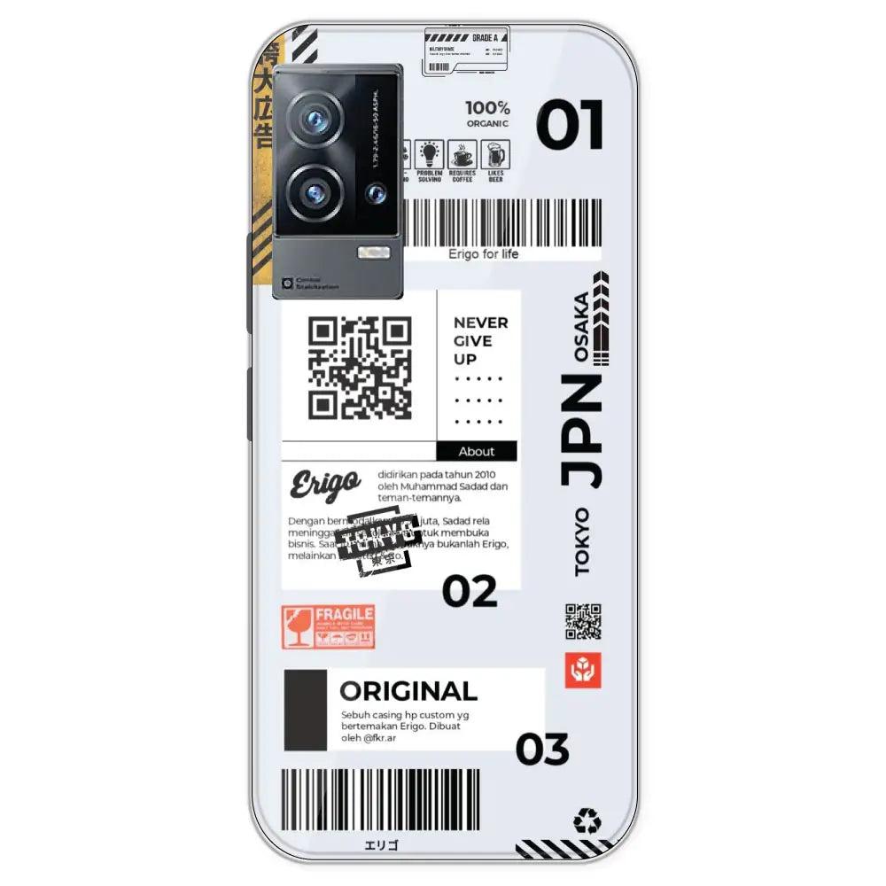 Barcode Labels - Printed Silicone Case For IQOO 9