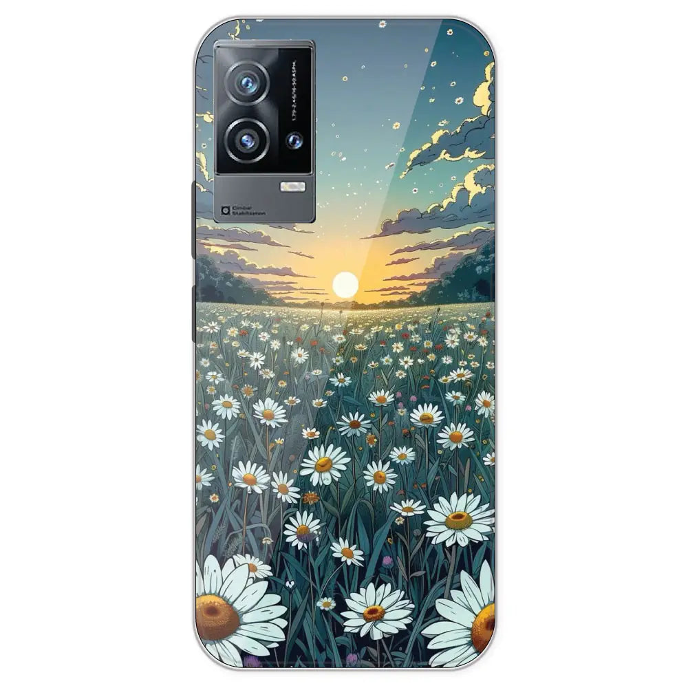 Daisy Sunset - Printed Silicone Case For IQOO 9