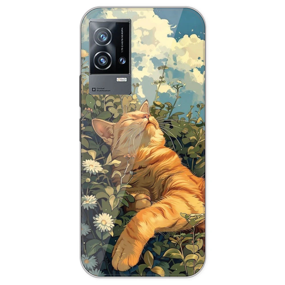 Garfield Sleeping - Printed Silicone Case For IQOO 9
