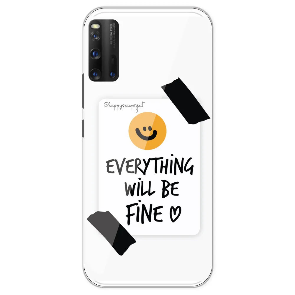 Everything Will Be Fine - Clear Printed Silicone Case For IQOO 9