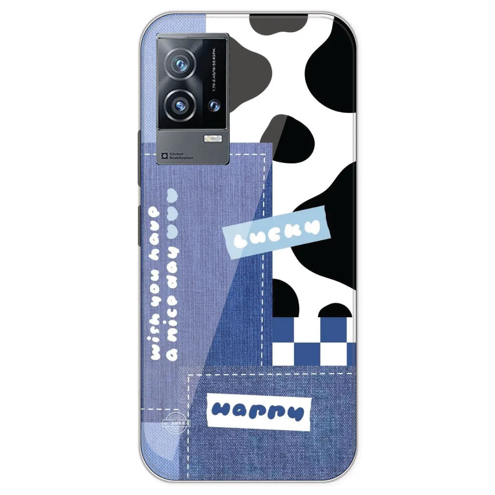Cow Print Collage - Printed Silicone Case For IQOO 9
