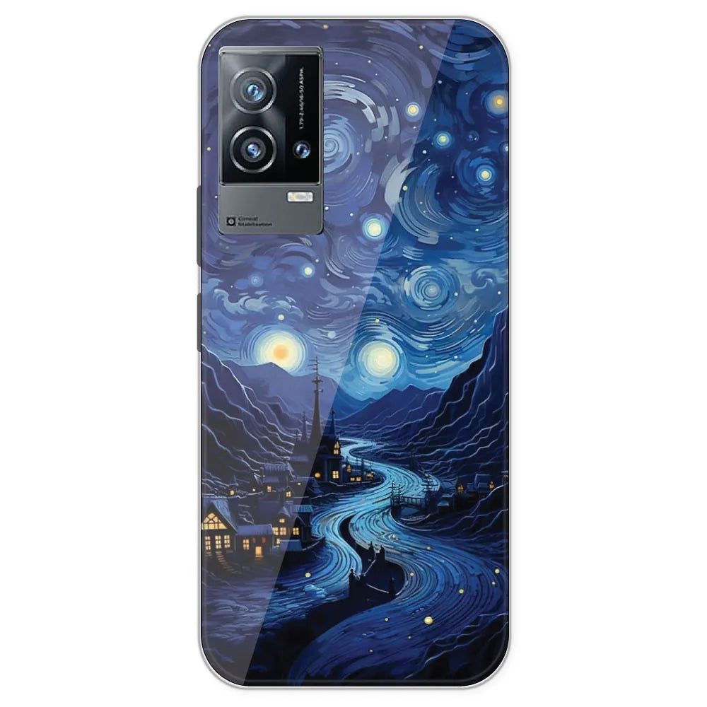 The Starry Night - Printed Silicone Case For IQOO 9